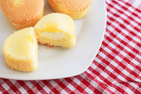 A delicious cake in the morningの写真素材