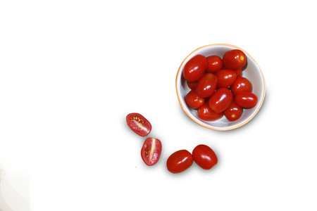 Tomato is healthy food.の写真素材