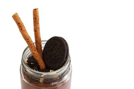 You can take a bake with chocolate jar.の写真素材