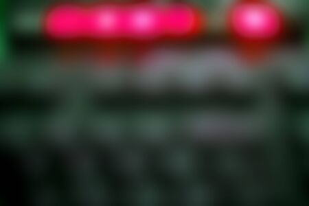 Red Alarm Blurred Dots o Dark Green Support Photographic Backgroundの写真素材