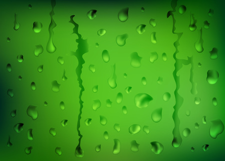 water drops on the glass bottle of beer, abstract background, vector editable templateのイラスト素材