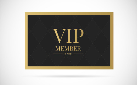 Vip member card vector design with text template illustrationのイラスト素材