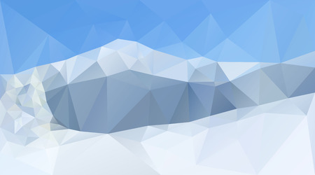 Winter mountain peaks and range. Creative vector background for winter sports or Christmas bannerのイラスト素材