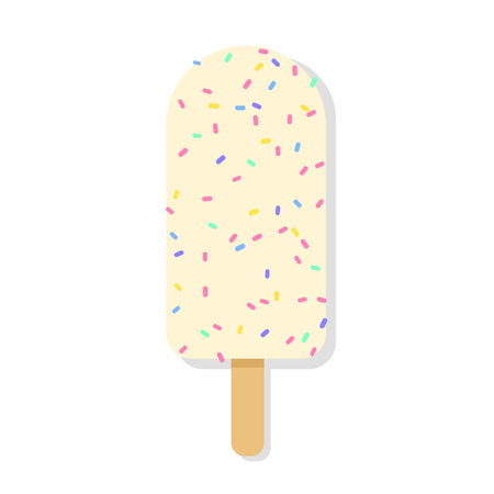 Ice cream vector sign illustration, modern symbol isolated color designのイラスト素材