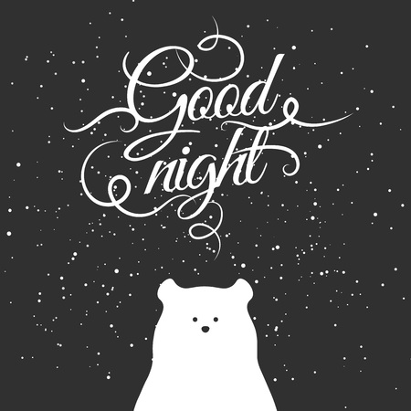 Polar bear design background. Flat cute template, simple minimal illustration for decor, greeting card, T-shirt printのイラスト素材