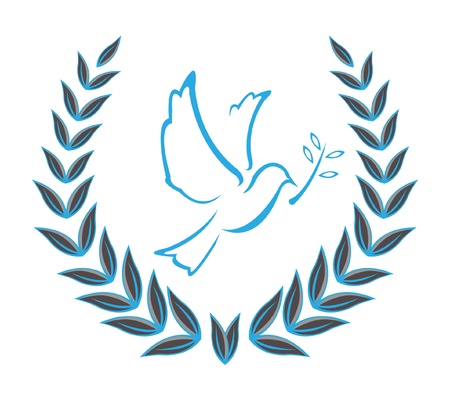 Dove Wreathsのイラスト素材