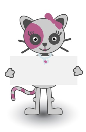 cat Bannerのイラスト素材