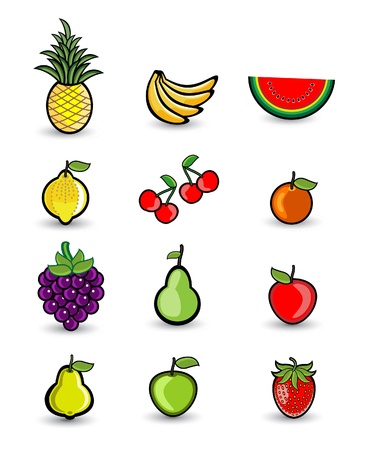 Fruit Setのイラスト素材