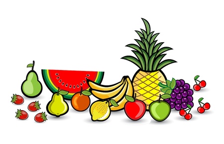 Smile Fruits Groupのイラスト素材