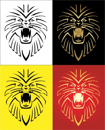 Lion Mascot Illustrationのイラスト素材