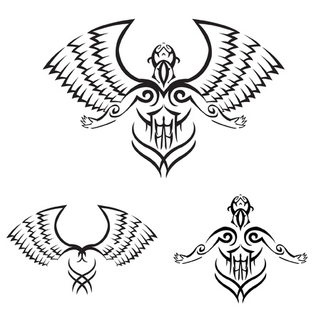 man power wingsのイラスト素材
