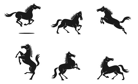 Horse setのイラスト素材