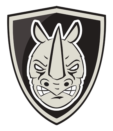 Rhinoceros Symbolのイラスト素材