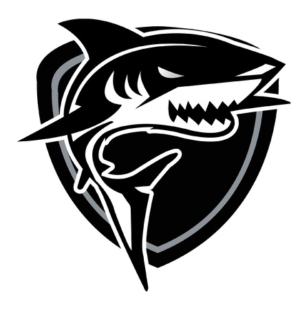 ocean sharkのイラスト素材