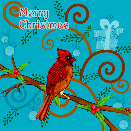 Vector design of Merry Christmas Holiday celebration backgroundのイラスト素材