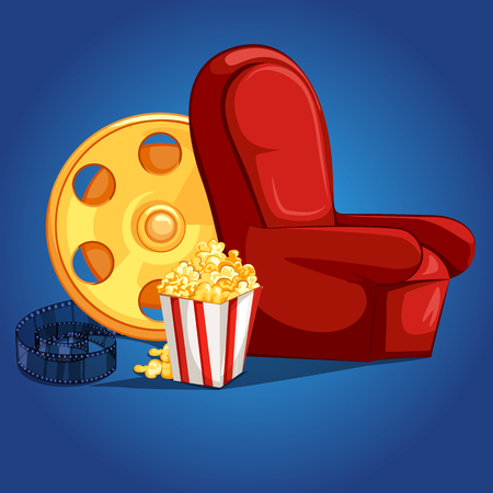 Poster for Movie Film festival party nightのイラスト素材