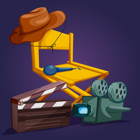 Poster for Movie Film festival party nightのイラスト素材