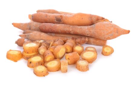 Fingerroot, Kaempfer, Boesenbergia on white background