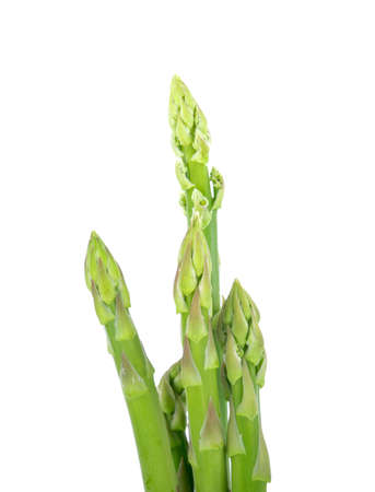 asparagus isolated on white backgroundの写真素材