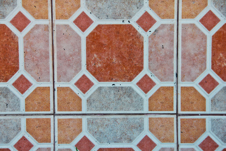 Orange Wall Tiles Pattern background and textureの写真素材