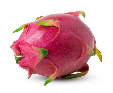 Dragon fruit isolated on white background. with clipping pathの写真素材