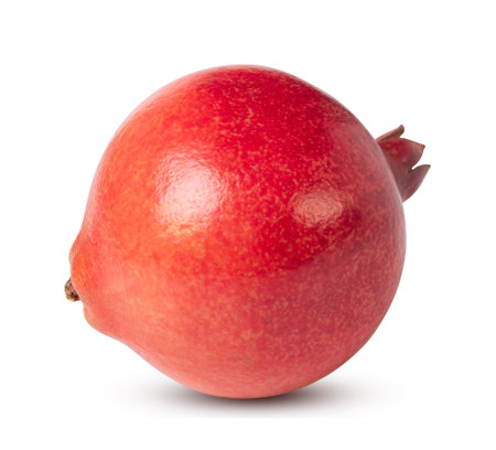 Fresh india pomegranate  isolated on the white background with clipping path.の写真素材