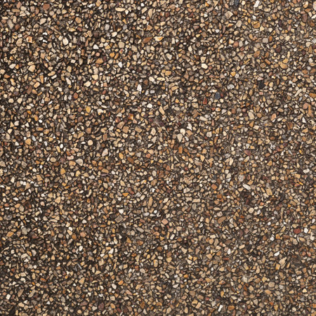 The pattern small brown pebbles stone as background. pebbles texture wall and floor.の写真素材