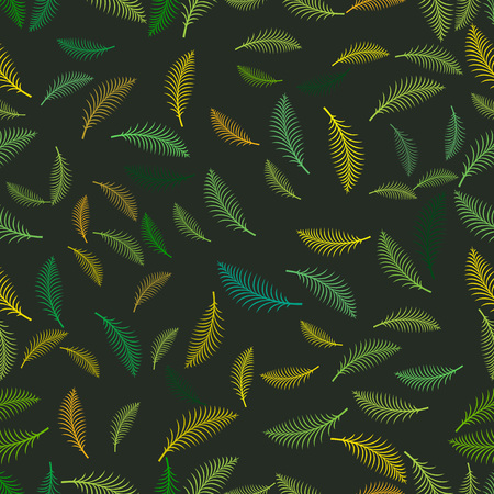 Summer tropical palm tree leaves seamless pattern.のイラスト素材