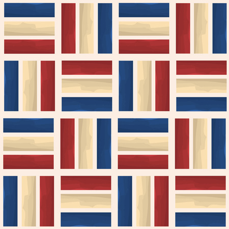 usa water color style fashion stripe texture cubes geometric pattern design vectorのイラスト素材