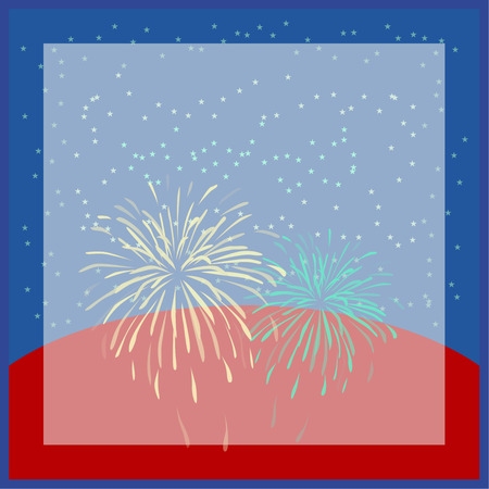 Vintage independence day poster. Vector illustration.のイラスト素材