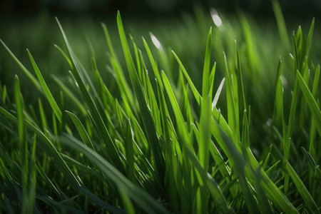 green grass background.Generative AIの素材