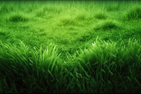 green grass background. Generative AIの素材