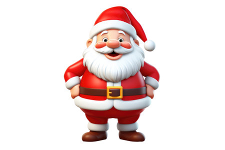 santa claus 3d rendered illustration. Generative AIの素材