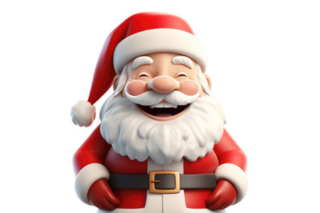 santa claus 3d rendered illustration. Generative AIの素材