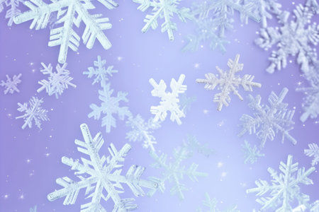 Snowflake background. Christmas. Generative AIの素材
