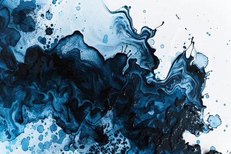 blue watercolor gradient paint grunge texture background. Generative AIの素材