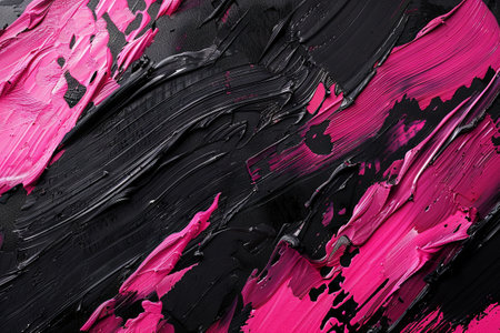 Abstract pink black acrylic painting background. generative aiの素材