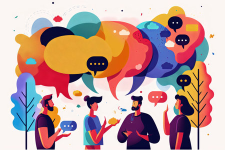 business illustration. small people characters develop creative business idea. Isometric big light bulb as metaphor idea. Graphics design. Generative AIの素材