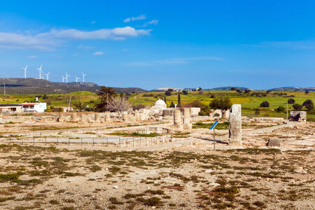Ancient ruins in Paphos, Cyprus - part of UNESCO world heritageの写真素材