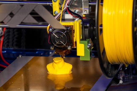 Working 3d printerの写真素材