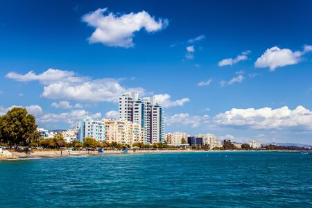Limassol city, coastline in Cyprusの写真素材