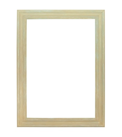 White painting canvas frame isolated on white background
