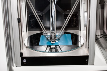 3d printer printing. Close up process of new printing technologyの写真素材