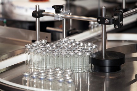 Ampoule filling and sealing machineの写真素材