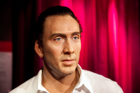 Amsterdam, Netherlands - March, 2017: Wax figure of Nicolas Cage in Madame Tussauds Wax museum in Amsterdam, Netherlandsのeditorial素材