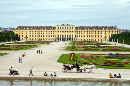Schonbrunn Palace in Vienna, Austriaのeditorial素材