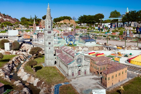 Rimini, Italy - May, 2011: Park of miniatures in Rimini, Italyのeditorial素材
