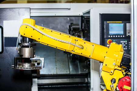 Robot hand working processのeditorial素材