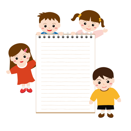 Children with copy space.のイラスト素材