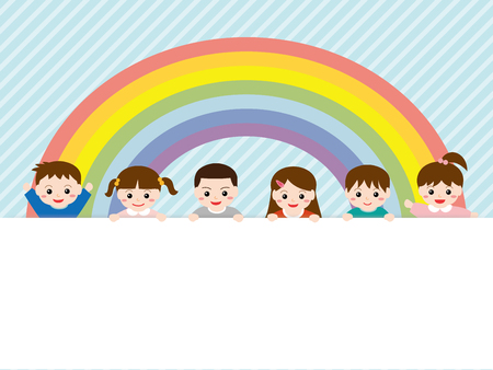 Children with copy space.のイラスト素材